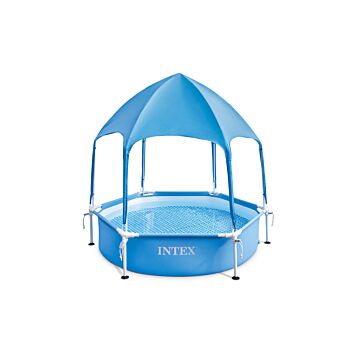 Intex Canopy Metal Frame Zwembad met UV Luifel 183 x 38 cm