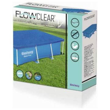 Bestway Flowclear bâche de couverture pour piscine de cadre rectangulaire 259 x 170 cm