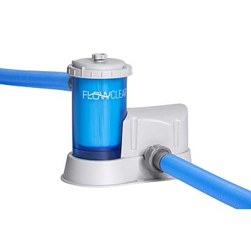 Bestway Flowclear Transparante Pompe de Filtration à Cartouche 5.678 l/h