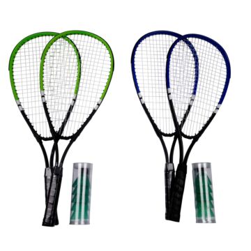 Badminton Set - inkl. 2 Badmintonschläger und 5 Badminton Shuttles