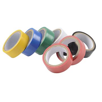 Isolierband 18 mm - 8 farbige Rollen à 5 Meter