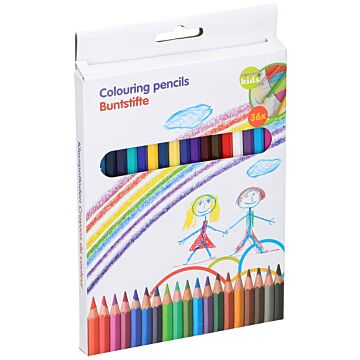 Buntstifte 36 Stück - Zeichnen für Kinder und Erwachsene