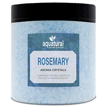 Aquatural Ocean Premium Natural Dead Sea Salt in a 350 gram jar, ideal for aromatherapy