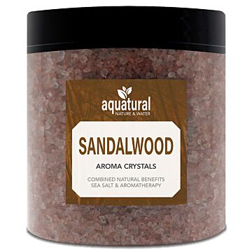 Aquatural Forest Premium Natural Dead Sea Salt in a 350 gram jar, ideal for aromatherapy