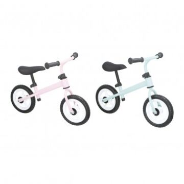 Vélo d'équilibre pour enfants de 2 et 3 ans en bleu et rose, idéal pour apprendre à faire du vélo, développer l'agilité et l'équilibre