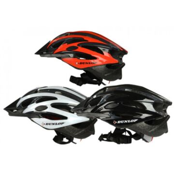 Dunlop Mountainbike-Helm perfekt für Offroad-Abenteuer. Optimale Belüftung mit zusätzlichem abnehmbaren Visier und 20 Belüftungsöffnungen. Mit verstellbarem Kinnriemen für optimalen Sitz und Halt.