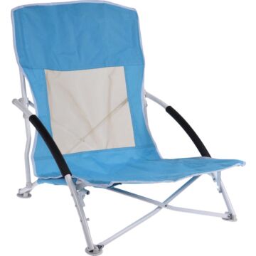 Chaise de plage pliable - bleu