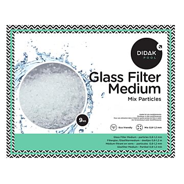 Glas Filter Medium – Mix Glasdeeltjes 0.8 – 1.2 mm 9 kg