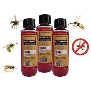 Wasp Attract Effektiv Öko Wespenlockstoff - Vorteils-Set 3 x 250 ml