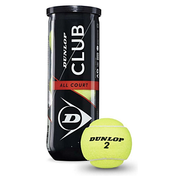 Balles de tennis Dunlop 3 pcs - Tennis Club