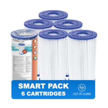SMART PACK 6 st. Cartridgefilter type IV – Bestway Flowclear