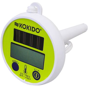 Kokido Schwimmendes digitales Thermometer mit Solarenergie