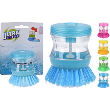Afwasborstel Ultra Clean met Reservoir - 4 kleuren