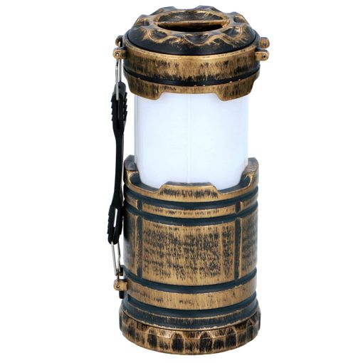 Grundig Lantaarn 87 x 143 mm LED Lamp - 3 in 1 - Zaklamp - Campinglantaarn - Sfeerlamp met vlameffect