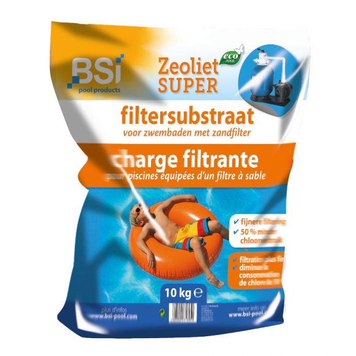 BSi filtersubstraat zeoliet super 10 kg blauw/oranje