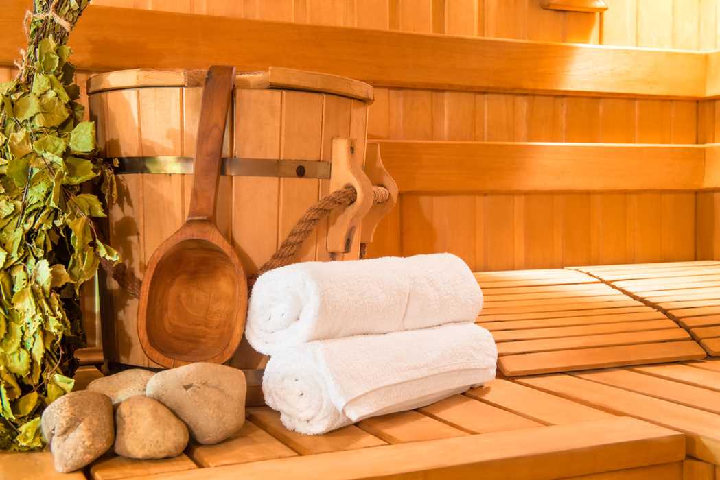 ontspannen in de sauna