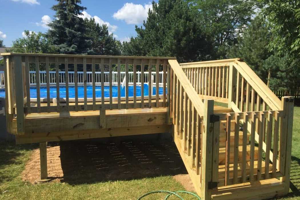 terrasse de piscine hors sol stand gratuit